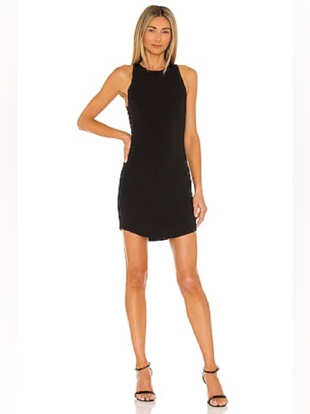 Alice + Olivia Danelle tank dress in black